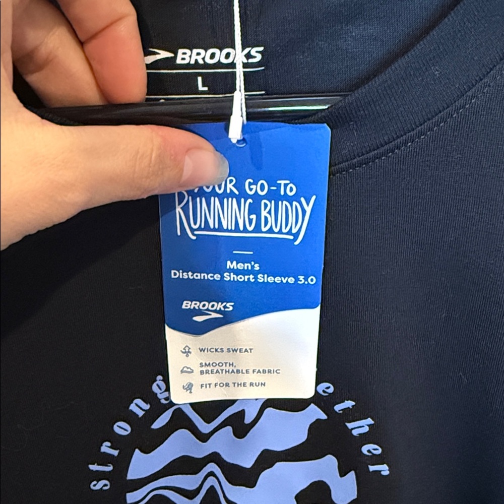 Brooks Distanced Short Sleeve 3.0 Empower Her Men’s Running Shirt - Picture 6 of 6